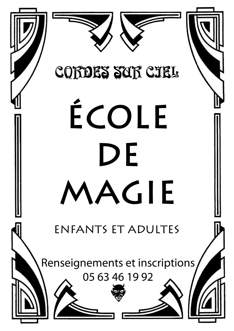 Affiche ecole de magie